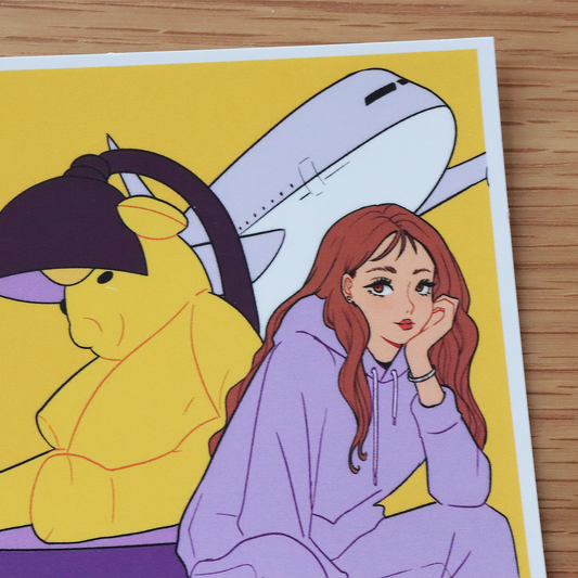 Airport Girl Art Print