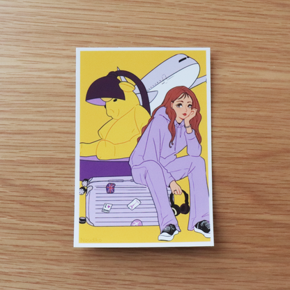 Airport Girl Art Print